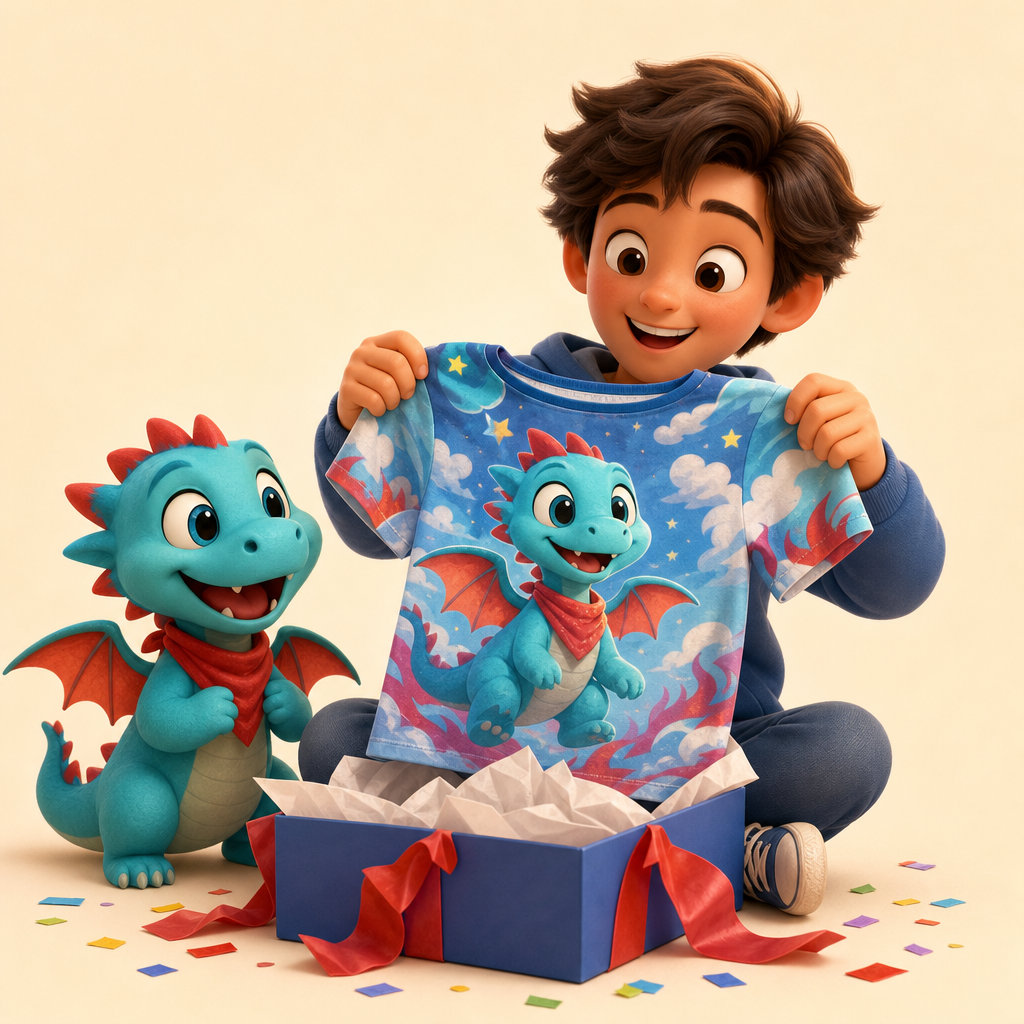 Teen birthday shirt based on their own character
