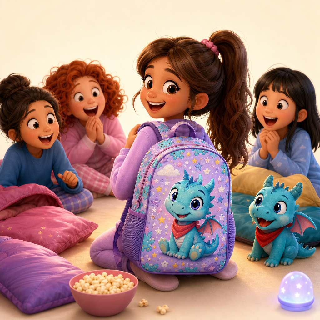 Sleepover bag they can spot beside everyone else's