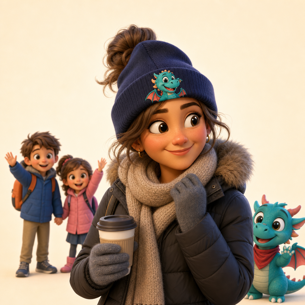 School-run beanie for the parent who is always outside