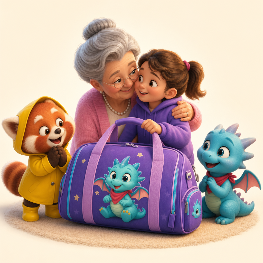 Weekend bag for visiting grandparents