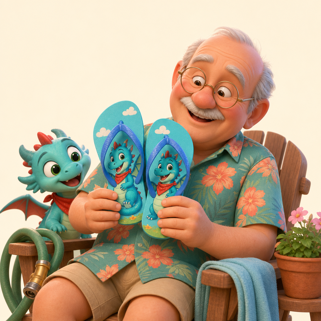 Grandparent gift for summer visits and garden hoses