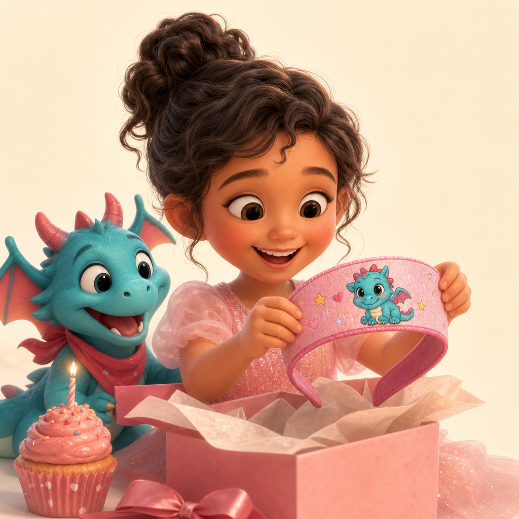 Birthday add-on for the kid who loves dress-up details