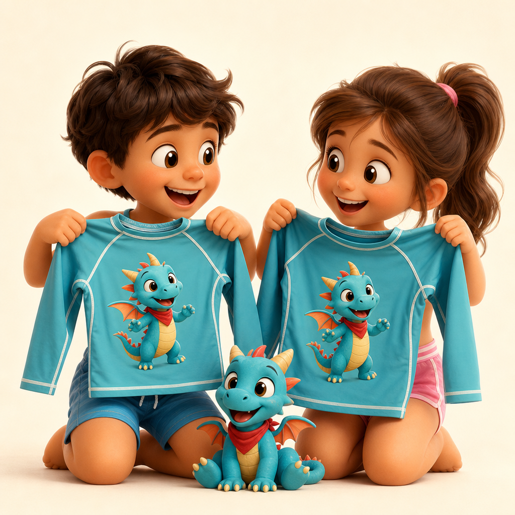 Matching sibling designs with different characters
