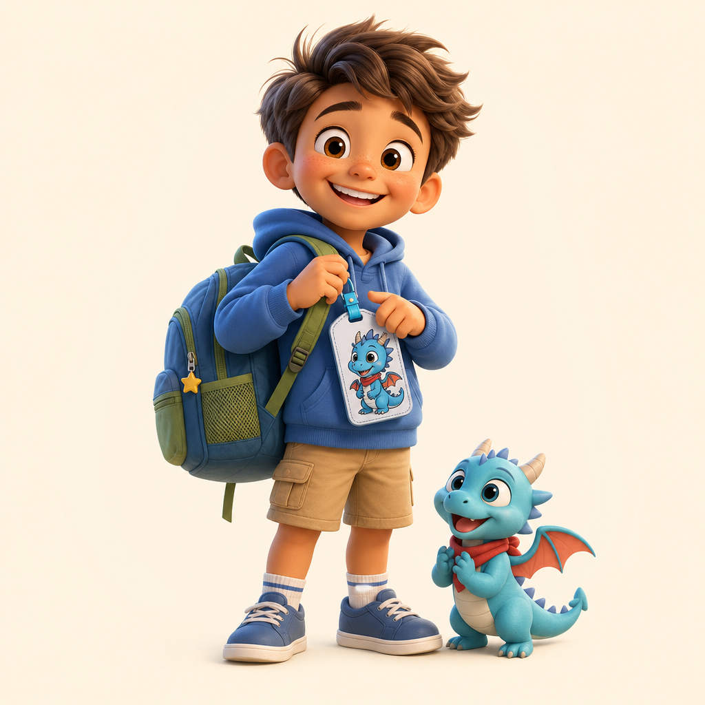 Backpack marker for school or after-school care