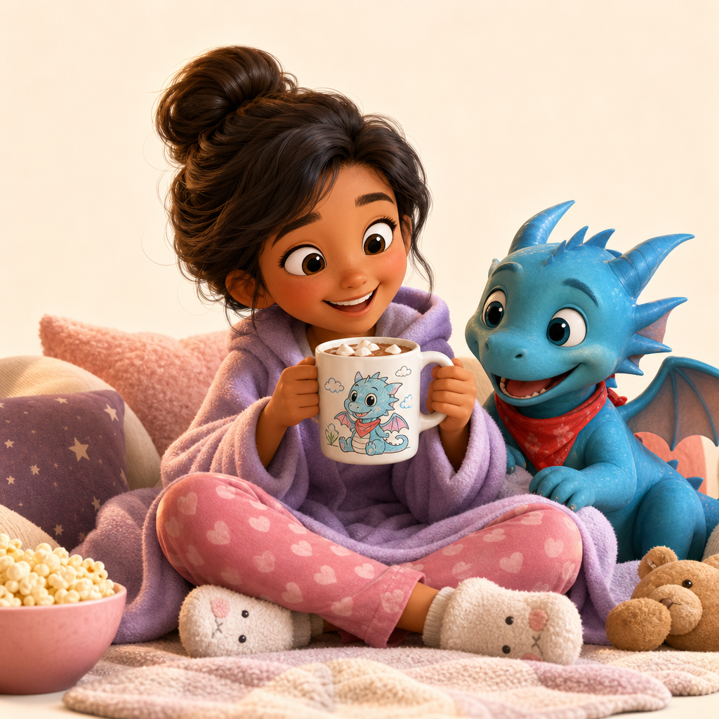 Holiday cocoa cup for movie nights at home