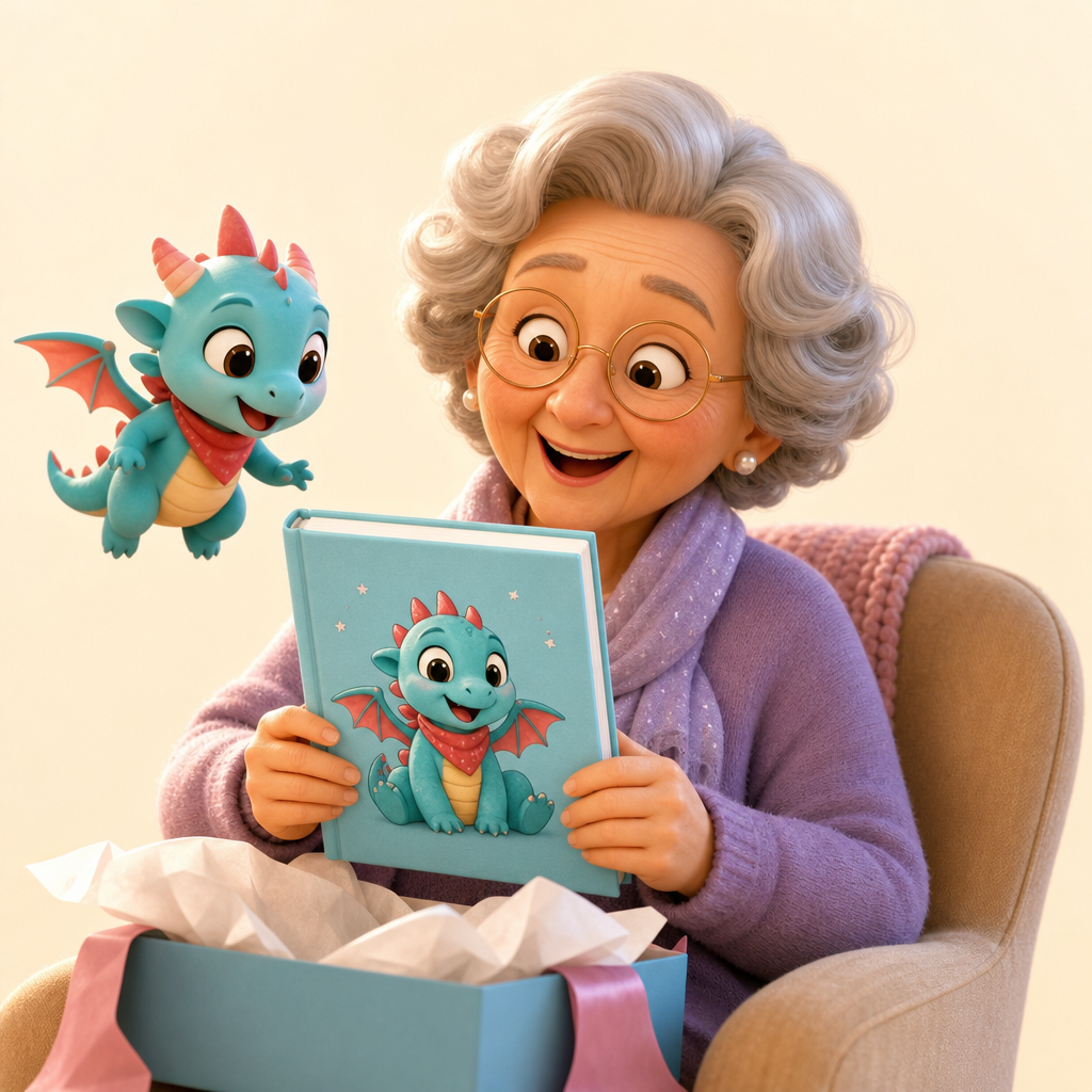 Grandparent gift after helping create a character together