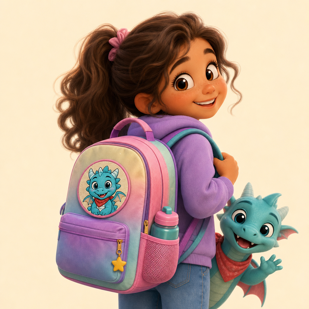 First-day-of-school patch for a backpack or jacket