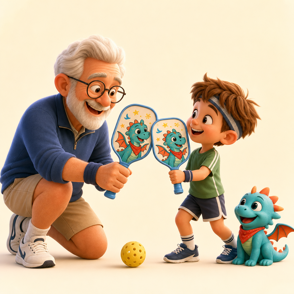 Grandparent-and-grandchild doubles day