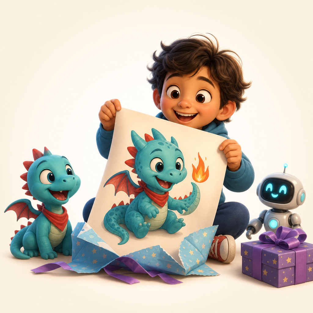 Birthday gift for a child who loves drawing characters