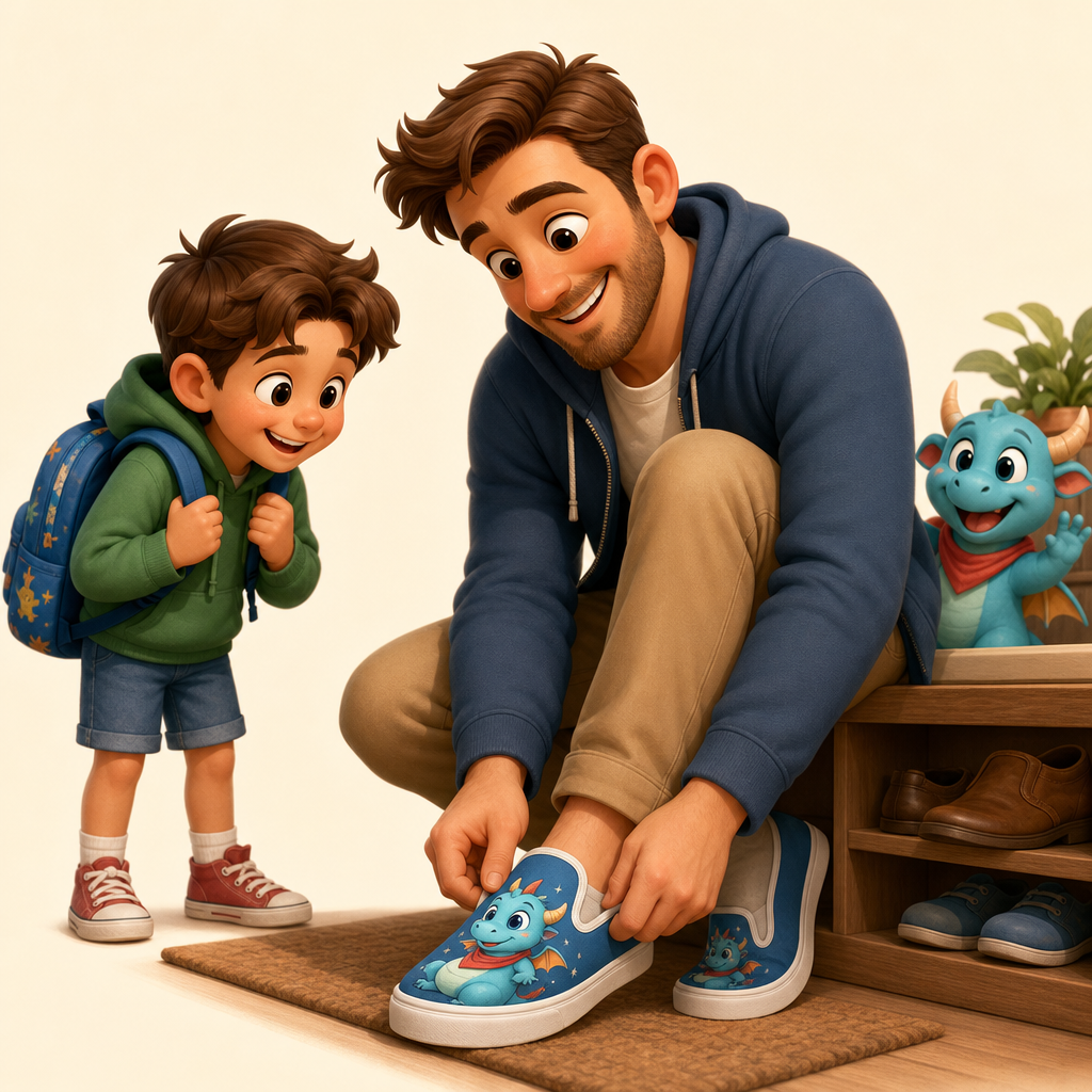 School pickup pair for the dad who keeps shoes by the door