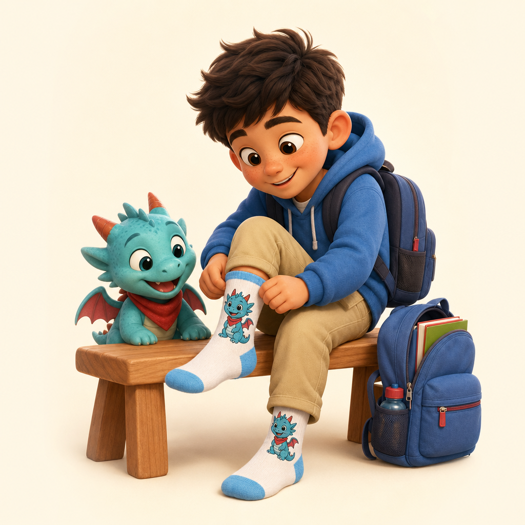 Back-to-school pair for an older sibling’s first-week outfit