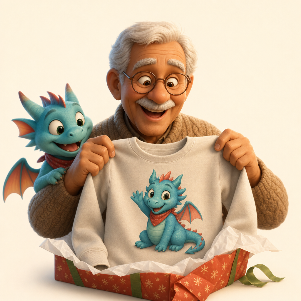 Holiday surprise with their own character on the front