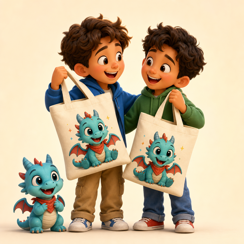Holiday gift for cousins who each designed their own creature