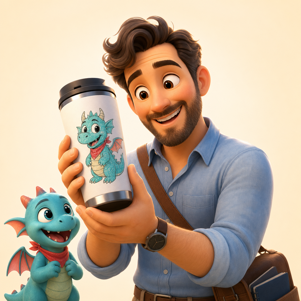New job or commute gift with your child’s mascot on it
