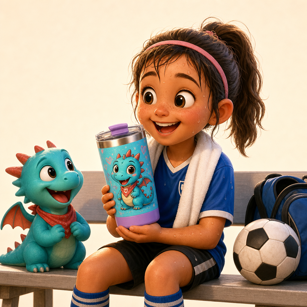 Swim practice or soccer sideline cold drink