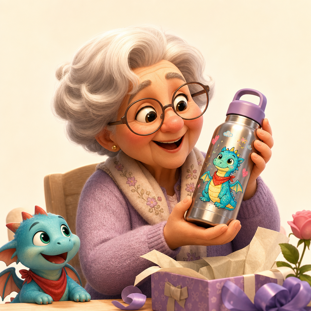 Grandparent gift that turns their grandchild’s idea into keepsake